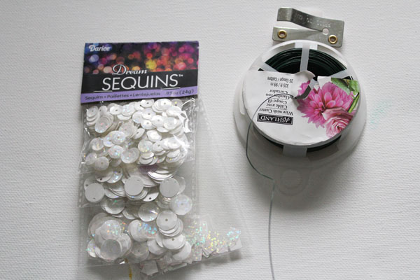 supplies for sequin baby's breath