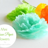 tissue paper flowers