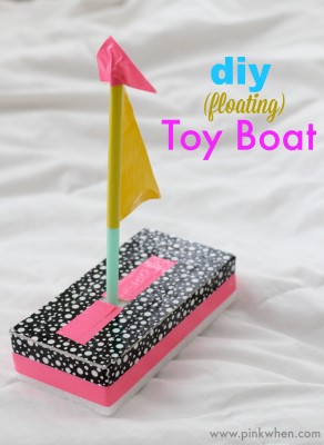 DIY floating toy boat - PinkWhen