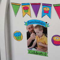 Printable Birthday Refrigerator Magnets