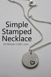 Simple Stamped Necklace