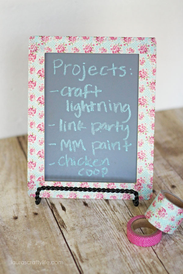 Washi-Tape-Chalk-Board-at-Lauras-Crafty-Life