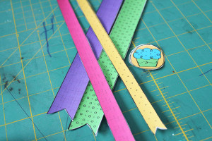 cut paper ribbons