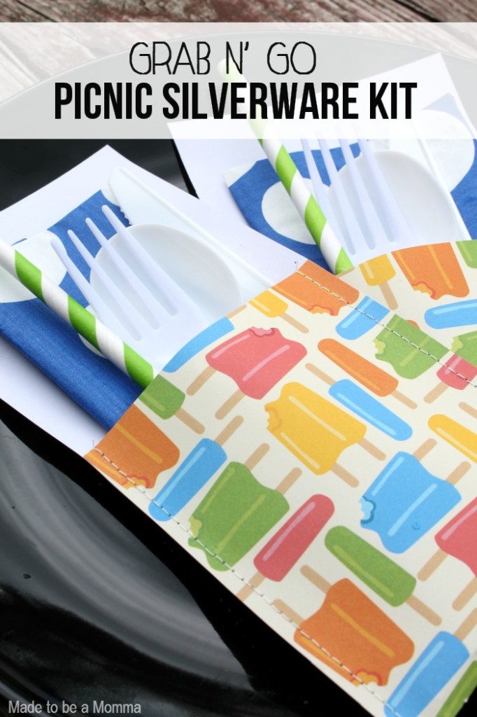 picnic silverware kit - made to be a momma