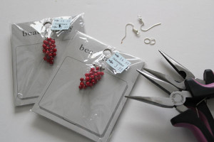 supplies for cluster earrings