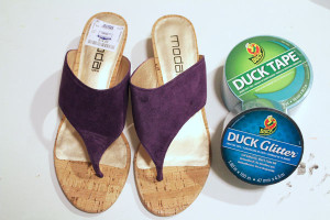 supplies for duck tape shoes
