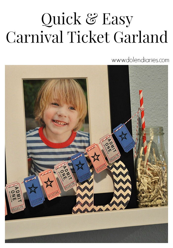 ticket garland - dolen diaries