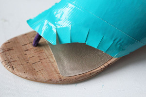 trim duck tape for shoes