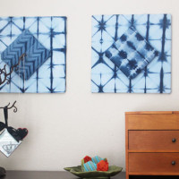 Make DIY No-Sew Fabric decor for your walls