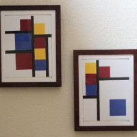 easy to make mondrian art for kids tutorial