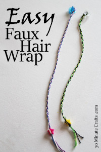 Easy Faux Hair Wrap