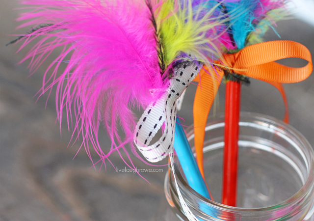 Feather Topped Pencils