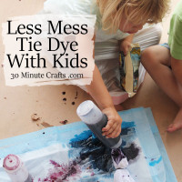 Less Mess Tie Dye with Kids - so smart!