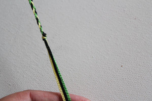overhand knot at end