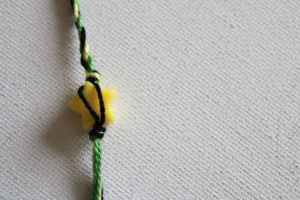 tie bead in place