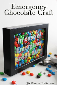 Emergency Chocolate Craft on 30 Minute Crafts