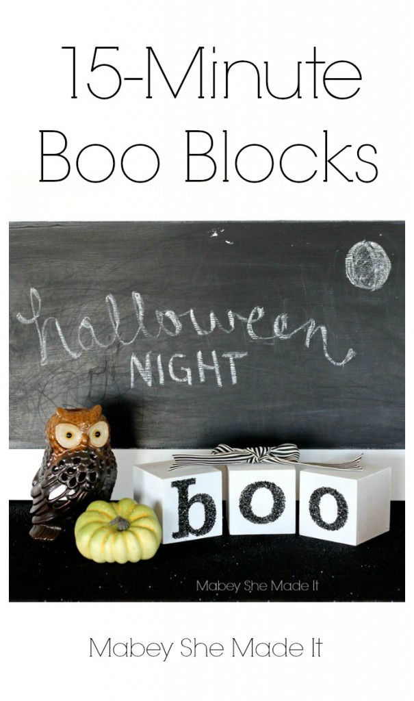 15 minute boo blocks