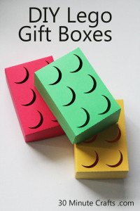 DIY Lego gift boxes