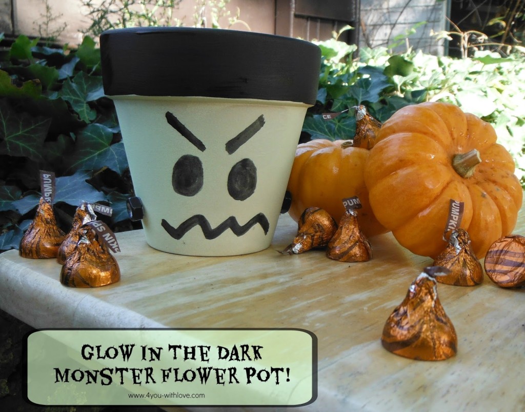 Glow in the Dark Monster Flower Pot