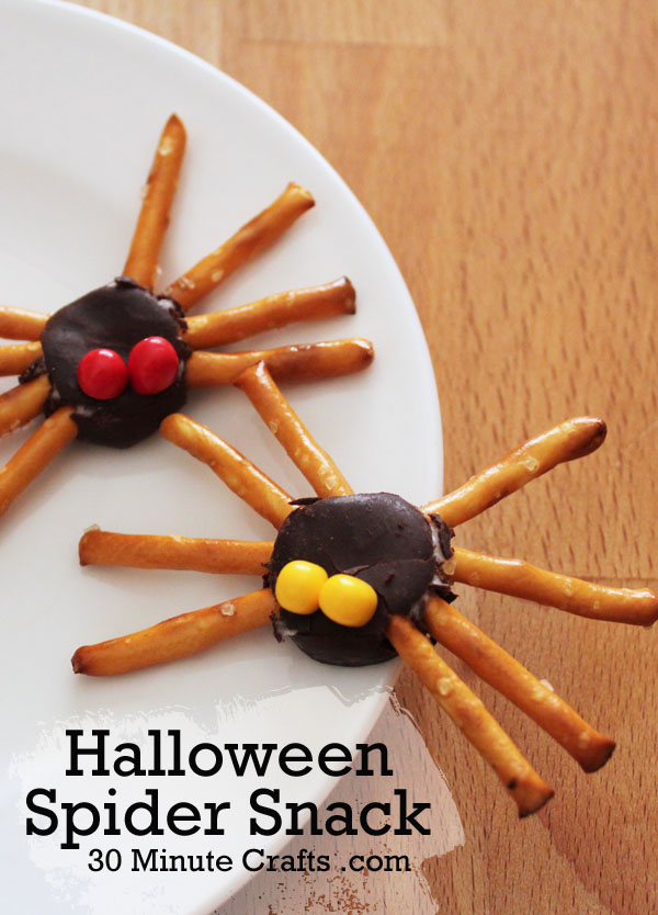 LAST MINUTE Spider Costume and Halloween Snack Mad in Crafts