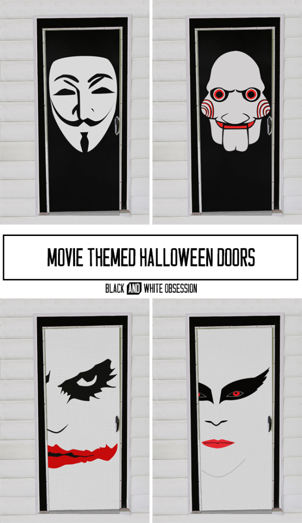 Movie-Themed-Halloween-Door-Decorations