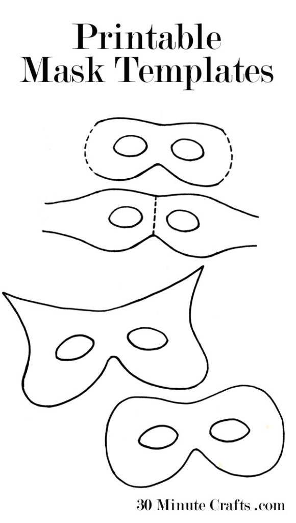 Printable Mask Templates