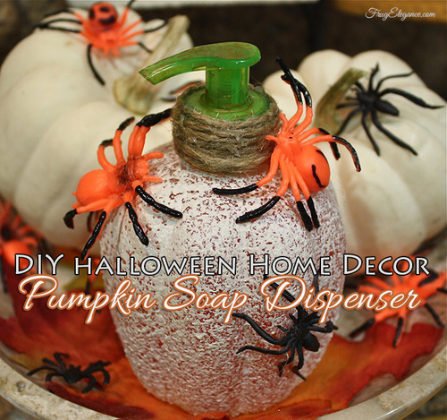 Pumpkin soap dispenser