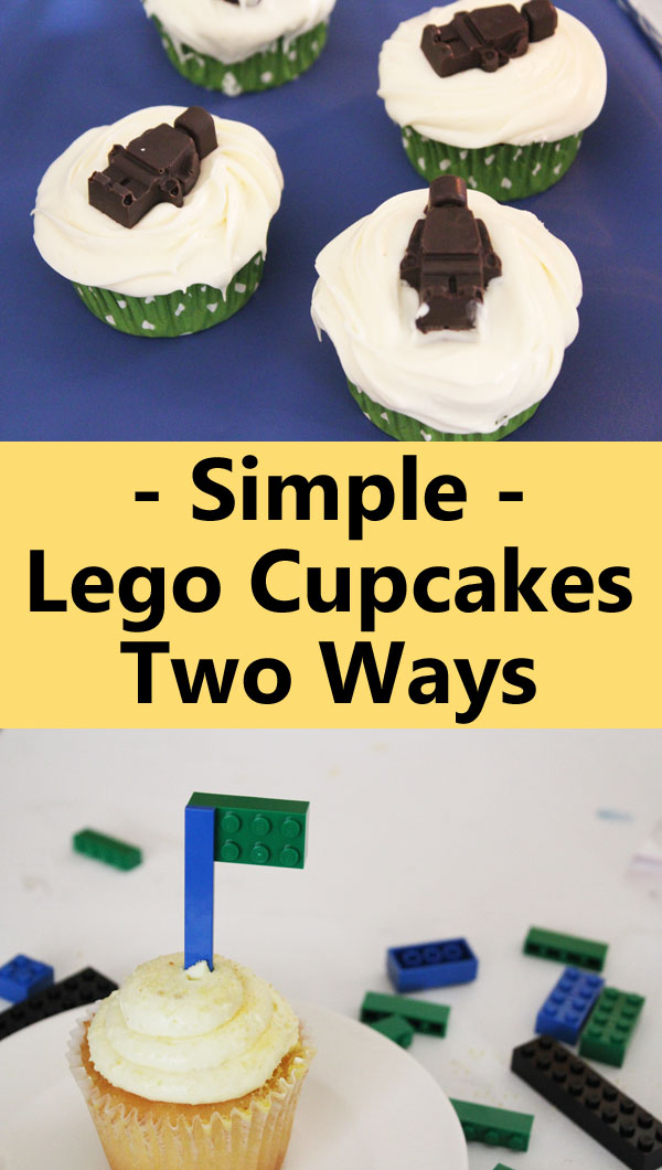 Simple Lego Cupcakes Two Ways