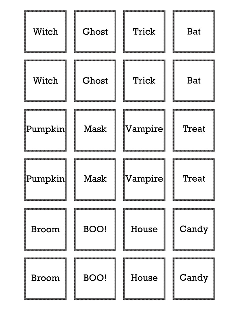 boo memory game printable insides