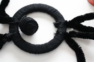 finish wrapping yarn