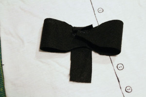 hot glue bow tie