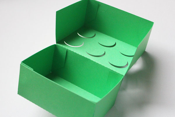 lego gift box glued together