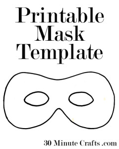 printable halloween mask template