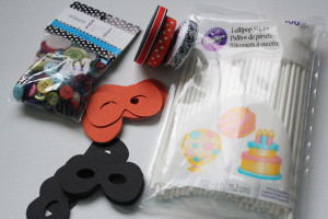 supplies for mask cupcake toppers