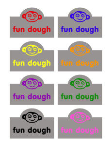 Fun Dough Labels