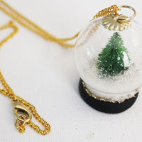 Make a Snow Globe Necklace