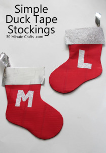 Simple Duck Tape Stockings