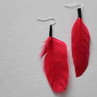 feather earrings