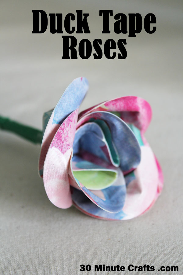 Duck Tape Roses - 30 Minute Crafts