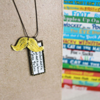 Lorax Mustache Necklace Craft