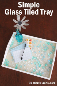 Simple Glass Tiled Tray
