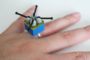 blinged out lego ring