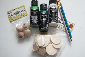 supplies for Green Eggs and Ham Wooden Play Food
