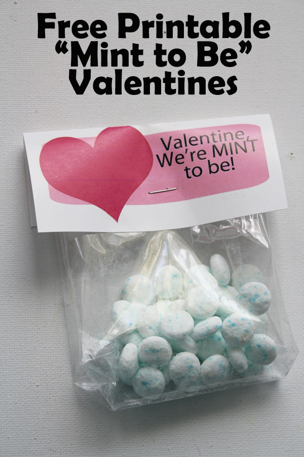 Free Printable Mint to Be Valentines