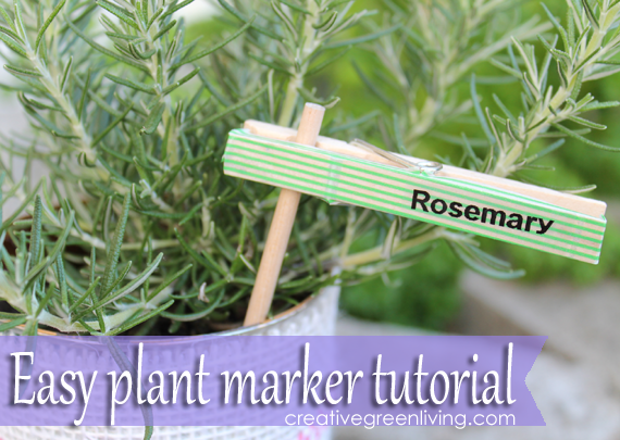 How to make plant markers from clothespins