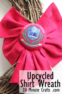 Upcycled Shirt Wreath