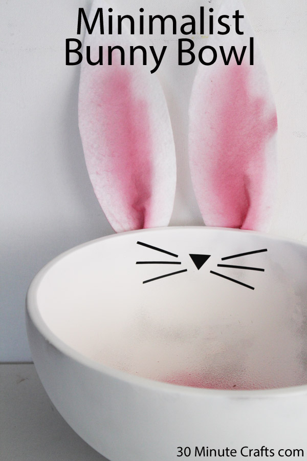 Spray Painted Bunny Bowl 30 Minute Crafts