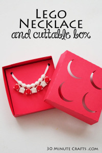 DIY Lego Necklace and Cuttable Box