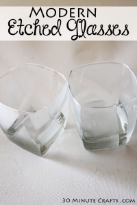 Modern Etched Glasses tutorial