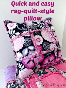Rag Quilt Pillow - So Sew Easy